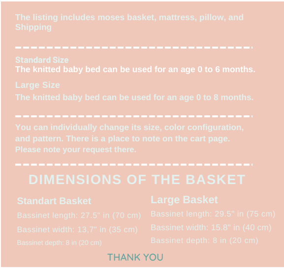 Artisan Handcrafted Cotton Moses Basket - Organic Comfort for Your Little One